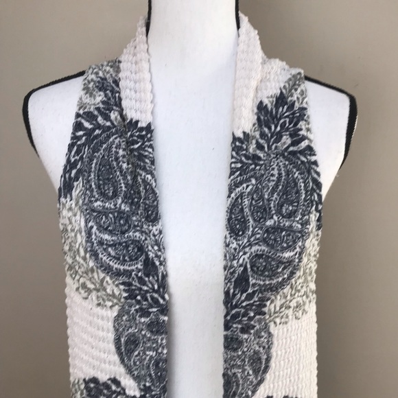 Olive Tree Blue Green Creme Sleeveless Cardigan L - Picture 4 of 6